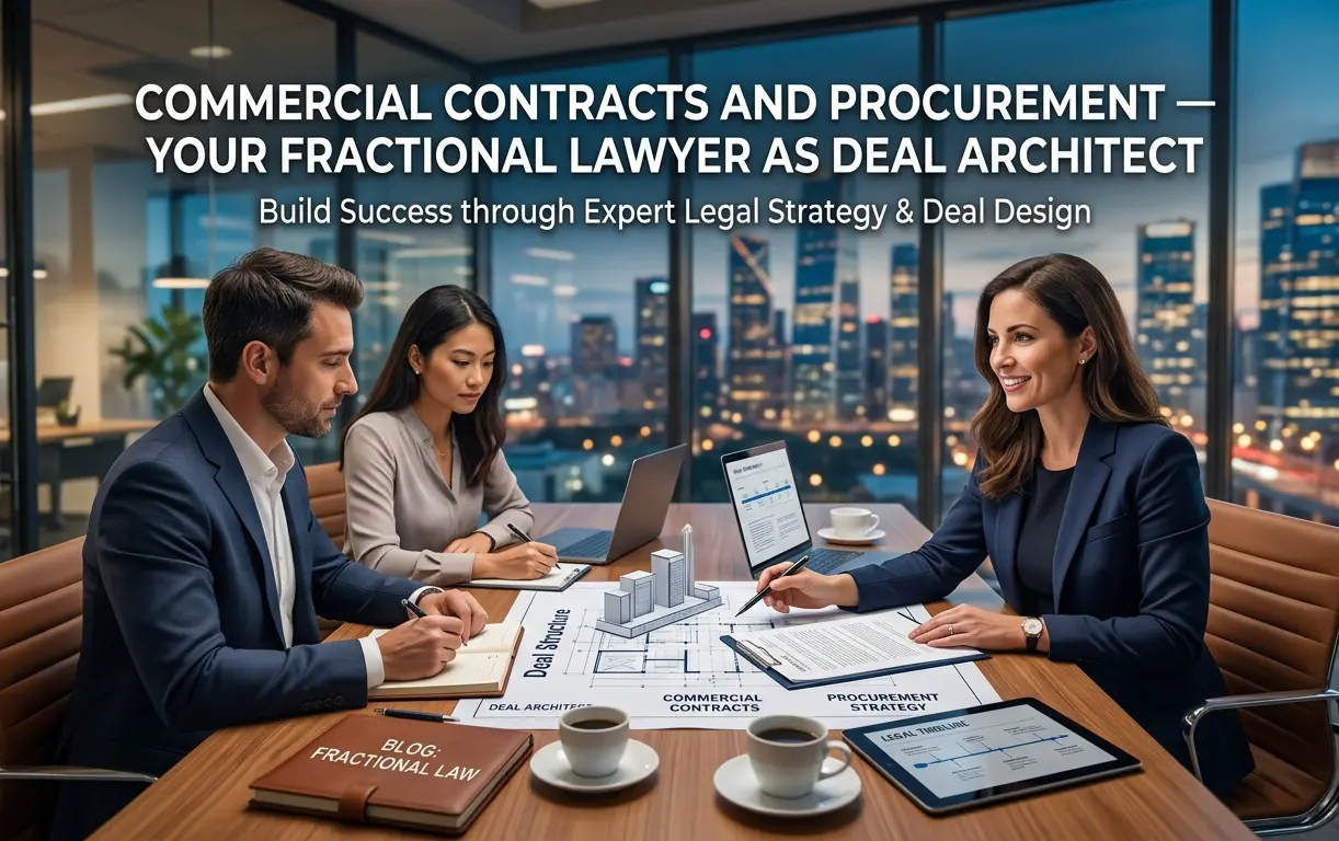Commercial Contracts and Procurement — Your Fractional Lawyer as Deal Architect