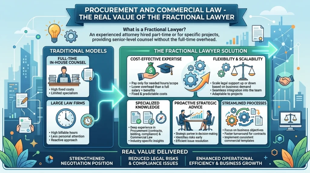 Procurement and Commercial Law - The Real Value of the Fractional Lawyer