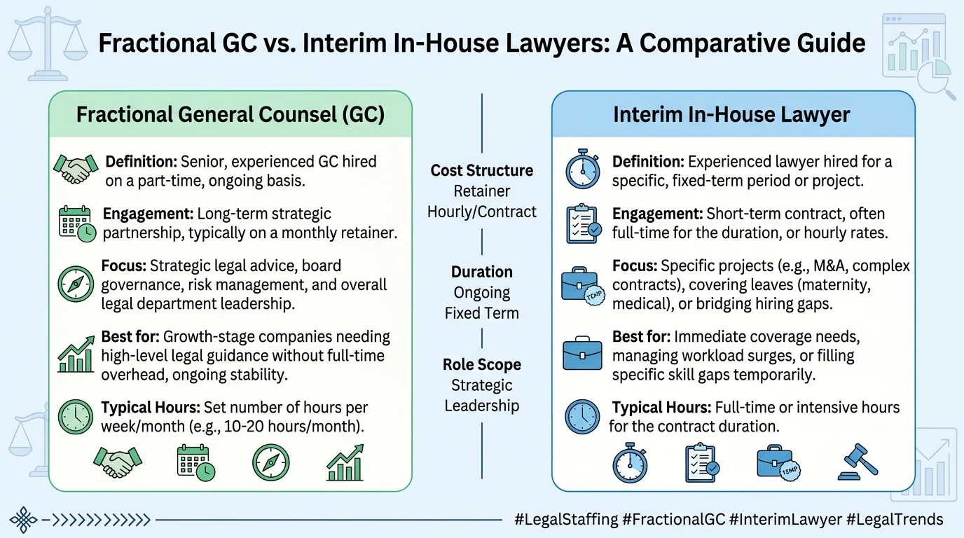 Fractional GC vs Interim In-house Lawyers
