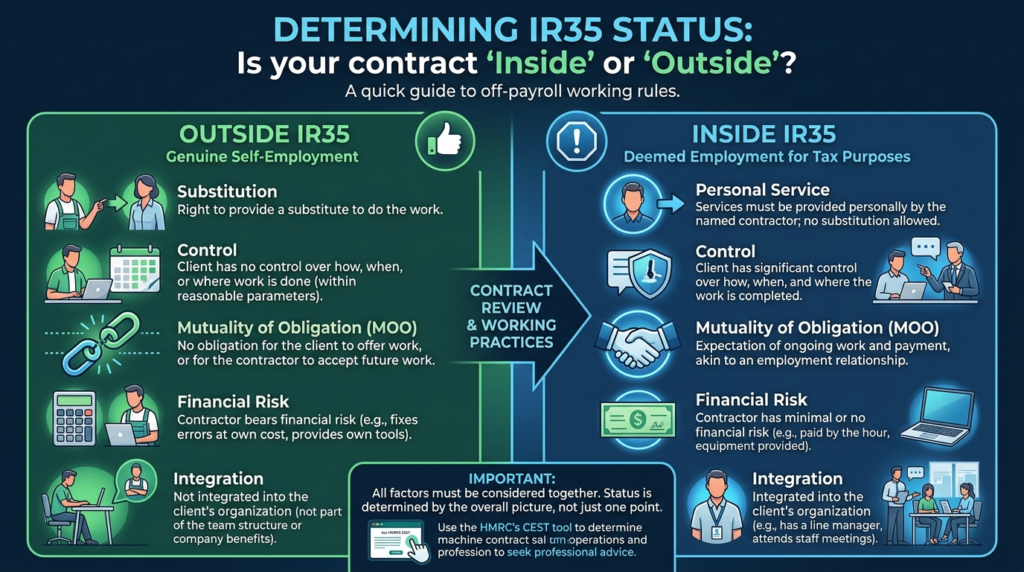 Fractional Legal - Where a Contract Falls Inside or Outside IR35